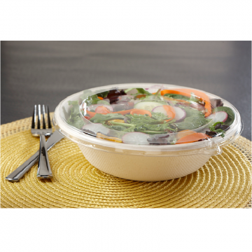 51932DA300 CLEAR FLAT ROUND LID PET FOR 24OZ 32OZ 48OZ
